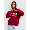 RVCA Emblem ženski pulover s kapuco brick red