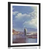 Plakat s paspartujem ženska v fantazijskem svetu - 40x60 no frame