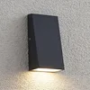 Lucande Adarey LED zunanje stensko svetilo, IP54 - Sodobni - temno siva (RAL 7024) - Kovina