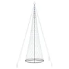 LED božićno drvce s stalakom Hladna bijela 500 cm Metal