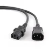 Gembird Napajalni kabel C13 (M) - C14 (F) kabel, 1,8 m, črna (PC-189-075-1.8M)
