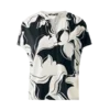 Mexx Ženska bluza MF006100661W, V-izrez, Belo-crna