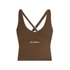 Karl Lagerfeld Top temno rjava