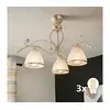Brilagi - LED plafonski luster ANTICO 3xE27/60W/230V 3000K bela patina