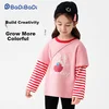 Badibadi Majica za devojčice, Dug rukav, Pamuk, Roze
