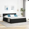 Krevet s od storage s madracem s uzglavljem Crna 100 x 200 cm