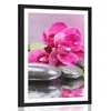 Plakat s paspartujem orhideja s pridihom počitka - 20x30 no frame
