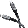 Goobay USB-C na USB-C 240W USB4 40Gbit/s 1m črn/siv napajalni podatkovni kabel