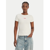 GUESS JEANS Majica  rdeča / bela
