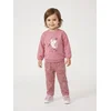 Sinsay - Rebraste wide leg paperbag pantalone sa ukrasnim džepovima - prljavo roze