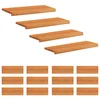 Vidaxl Stopnice 16 kos 80 x 25 x 2 cm Svetlo rjava Trda bukovina