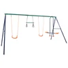 Set ljuljački s gimnastičkim karikama i 4 sjedala čelični
