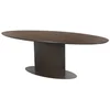 Casa Padrino luxury dining table dark brown 235 x 110 x H. 75 cm - Oval kitchen table - Dining room furniture - Kitchen furniture - Luxury furniture - Luxury furnishings - Dining room furnishings