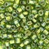 Kašaste perle (seed beads) 4 mm providna AB svetlo zelena