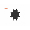DAWN Magnetic slim konektor X crni (26-A-X)