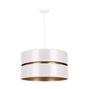 Duolla - Luster na sajli DUO 1xE27/15W/230V prečnik 40 cm bela/zlatna