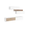 Carryhome DNEVNI REGAL, bela, hrast artisan