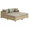 Sun lounger HALLING W180xL200 natural