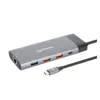 MANHATTAN Docking station 10u1 130714, USB, C, 2xHDMI, 5xUSB, LAN, PD, 100W, Siva