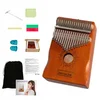 Afriški inštrument Kalimba, klavir Zanza Mbira, 17 tipk, lesena rjava Zenwire K-01