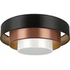 Duolla - LED plafonsko svetlo LUNETA LED/26W/230V pr. 60 cm 4000K crno/bakreno