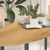 Stolna ploča svjetlosmeđa 140x60x2 cm ovalna masivna hrastovina