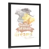 Plakat s paspartujem citat o sanjah - Eleanor Roosevelt - 20x30 silver