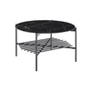 Livetastic Klubska Miza Marble, Črna, O 84cm