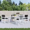 Set jastučića za nisku stolicu 4 pcs Melange crna