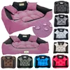 shumee Pasja postelja KINGDOG ograda 75x65 cm personalizirana vodoodporna roza