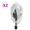 Navlake za biljke od flisa s patentom 2 kom 70 g/m2 1,55x1,55 m