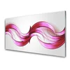 tulup.si Slika na steklu Valovi art abstract art 140x70 cm 2 obešalnika