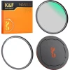 K&F Concept Nano-X magnetni črni filter za meglo 1/8 z adapterskim obročem in pokrovčkom za objektiv (82 mm)