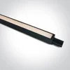 CRNA LED LINEARNA SVJETILJKA ZA Plug & Play ŠINE 15W CCT 48V IP20