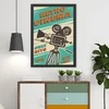 Wallity Uramljena slika Retro Cinema 2, 55x75 cm