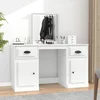 Vidaxl Toaletna mizica z ogledalom 130x50x132,5 cm