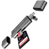 ICY BOX čitalec kartic USB 2.0 Zunanji ICY BOX USB/microUSB/USB-C = SD/mSD IB-CR200-C