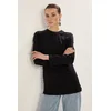 Trendyol Modest Ženska majica Tctss25Rt00000, Crna