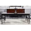Casa Padrino luxury baroque dining table black 220 cm - Magnificent baroque dining room furniture
