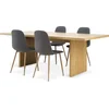 MUNKEBY L220 sto topao hrast + 4 JONSTRUP stolice asfalt