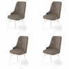 HANAH HOME Set 4 stolice Pare Cappuccino White
