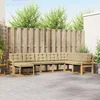 Set vanjskih sofa s jastukom 8 pcs Bijela i bež