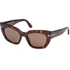 Tom Ford Ženske naočare za sunce 0FT1190 52H53, Smeđe