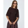 Busem Bluza Blusen temno rjava