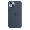 iPhone 14 Silicone Case sa MagSafe-om - Storm Blue