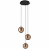 Eglo 390094 - Bakreni luster na sajli CORDOBA 3xE27/40W/230V
