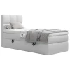 MID.YOU POSTELJA Z VZMETNICO 90 cm x 200 cm , les, tekstil, leseni material siva