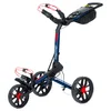 Ročni golf voziček BagBoy Slim Fold Ultra Slim Deluxe Navy/Red