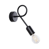 Sollux SL.1433 - Zidna lampa LOOP 1xE27/15W/230V crna