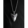 REYTEL Obeski MEGALODON SHARK TOOTH srebrna